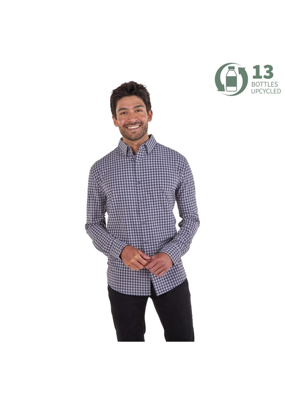 Storm Creek Men's Influencer 4-Way Stretch Gingham Woven Shirt 12